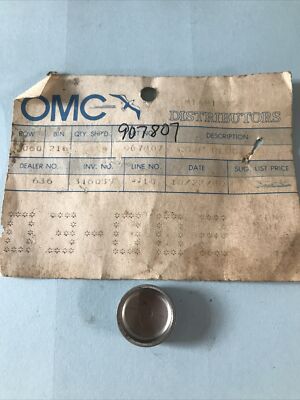 NOS 0907807 New OMC STERNDRIVE  OEM Core Plug Part  907807 Sold Individually