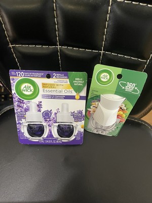 Air Wick Essential Oil - LAVENDER & CHAMOMILE  With A Scented Oil Warmer