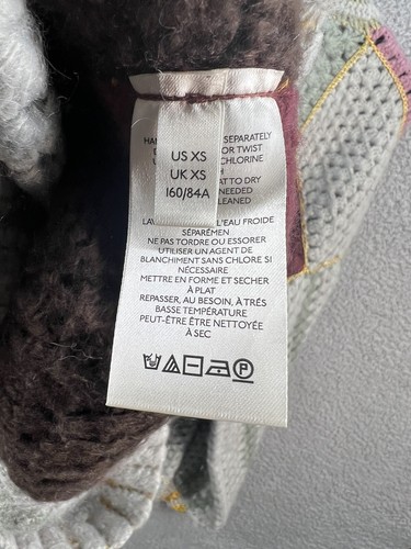 Pre-owned Free People Rough Diamond Crochet Bomber Cardigan Size Xsmall $398 In Multicolor