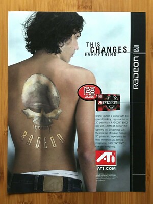 2002 ATI Radeon 8500 Graphics Card Print Ad/Poster Authentic PC Gaming Retro Art