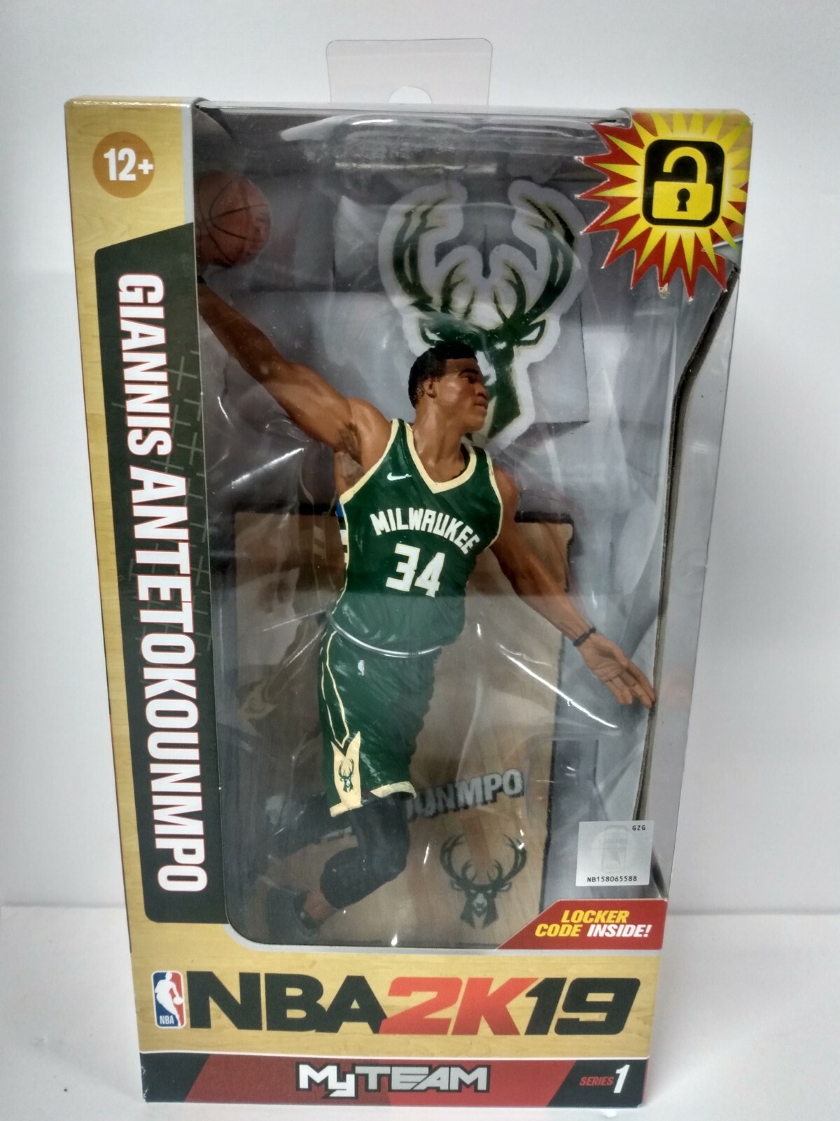 NEW McFarlane TOYS NBA 2K19 Giannis Antetokounmpo Milwaukee Bucks Action Figure