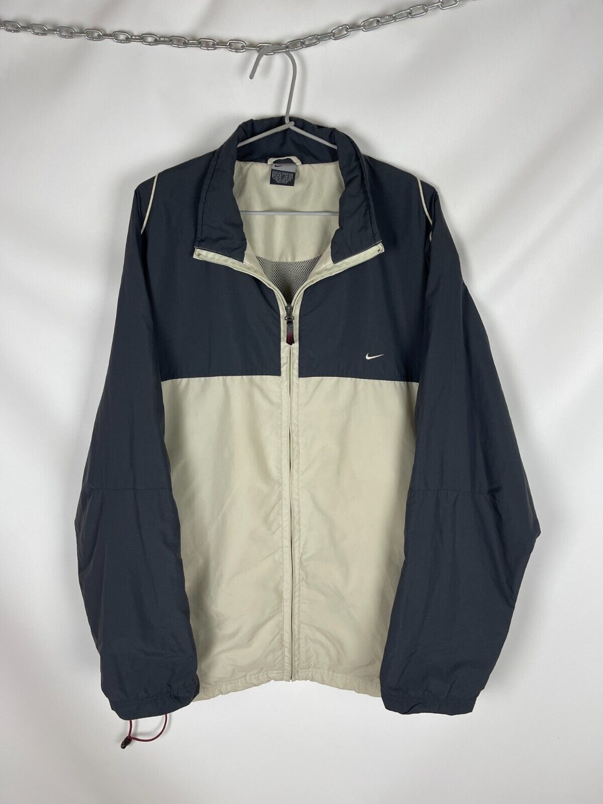 Nike vintage y2k black beige track top zip jacket Nike vintage y2k black beige track top zip jacket