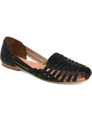 

JOURNEE Женские черные плетеные сандалии Rilee Toe Block Heel Slip On 8,5 M, Черный, RILEE-SANDAL