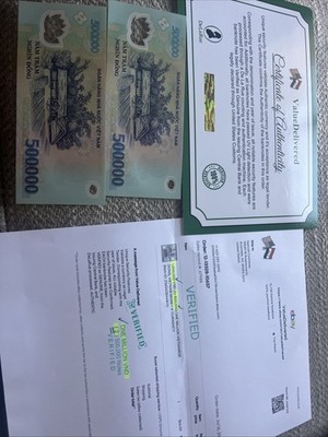 iiMK - ベトナムドン 1,000,000 VND (2x 500.000) ONE MILLION VIETNAMESE DONG
