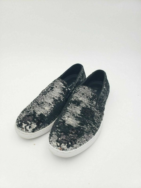 sequin slip on shoes