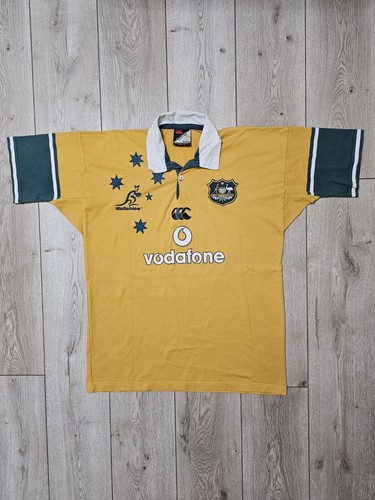 AUSTRALIA VINTAGE RUGBY JERSEY 9Os WALLABIES RUGBY JERSEY XL