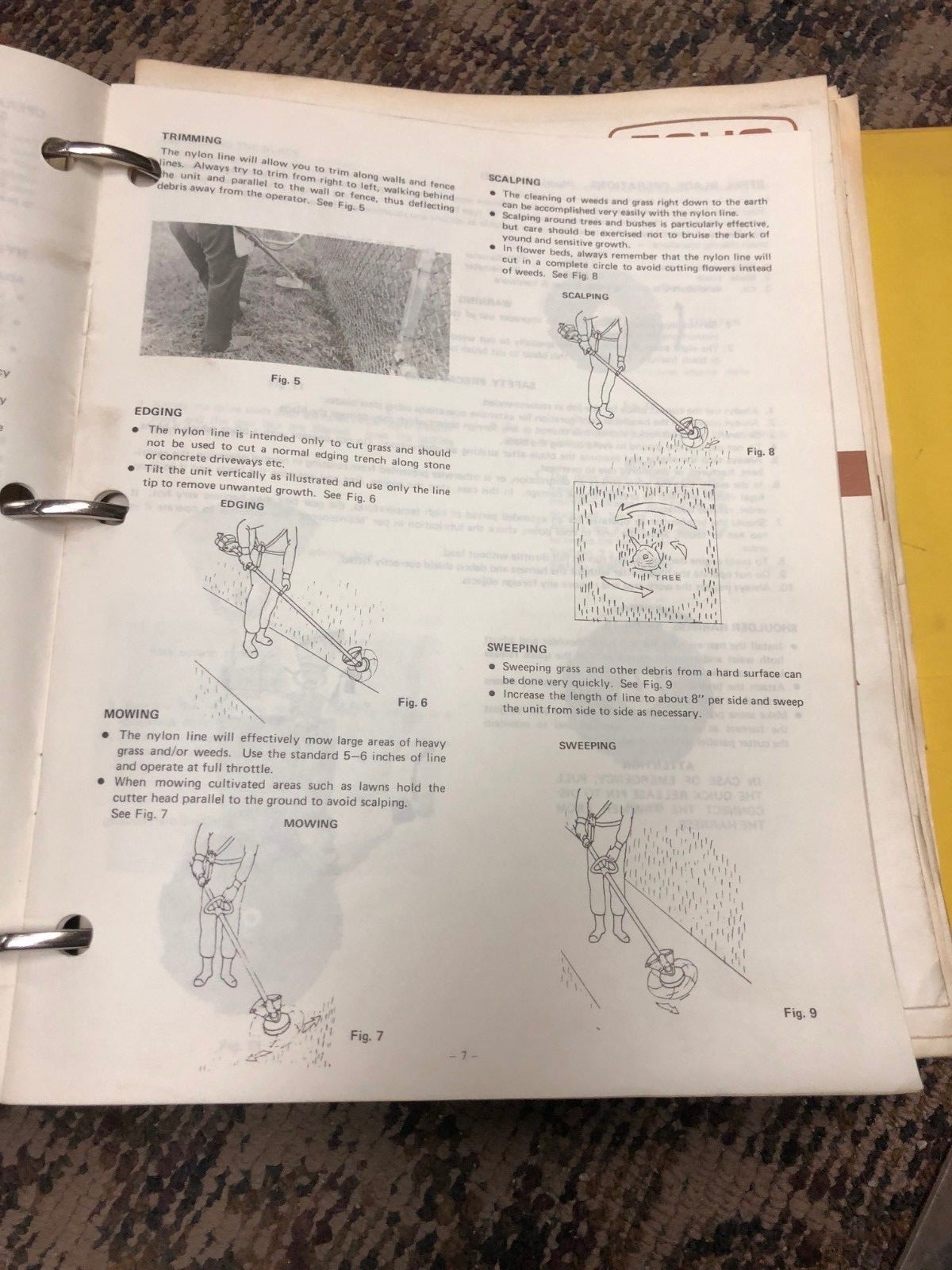 Echo Trimmer Operators Manual Binder - SRM 300A SRM 200B and others