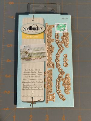 Spellbinders Die- Happy Birthday Garland D-Lites S2-187