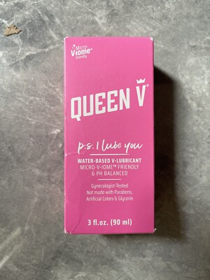 QUEEN V Water-Based Personal V-Lubricant. P.S.  I Lube You. New. Exp 4/2024