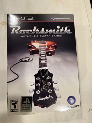 Rocksmith (Sony PlayStation 3, 2011) With Real Tone Cable