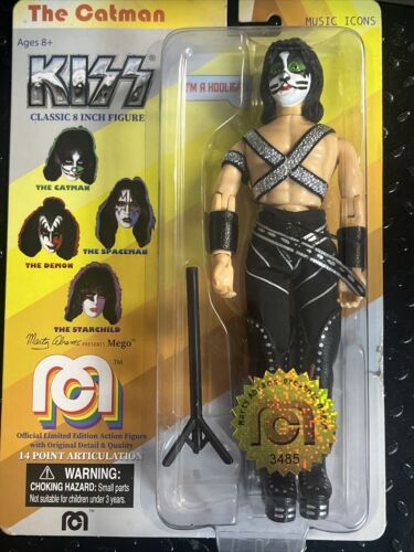 2019 MEGO Toys KISS Catman drummer 8” Action Figure [Love 2019 MEGO Toys KISS Catman drummer 8” Action Figure [Love
