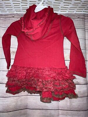 kate mack top for girls  Long Sleeve With Hoodie size 4t