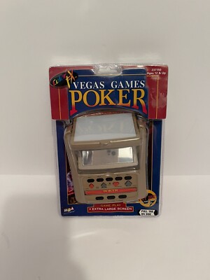 Vntg 1999 Vegas Games Poker Hand Held Game Full Color MGA-See Description