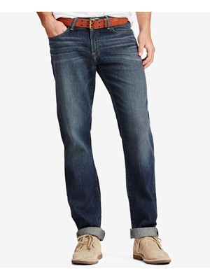 

Мужские синие джинсы спортивного кроя LUCKY BRAND из смесового хлопка, Синий, 7M12218