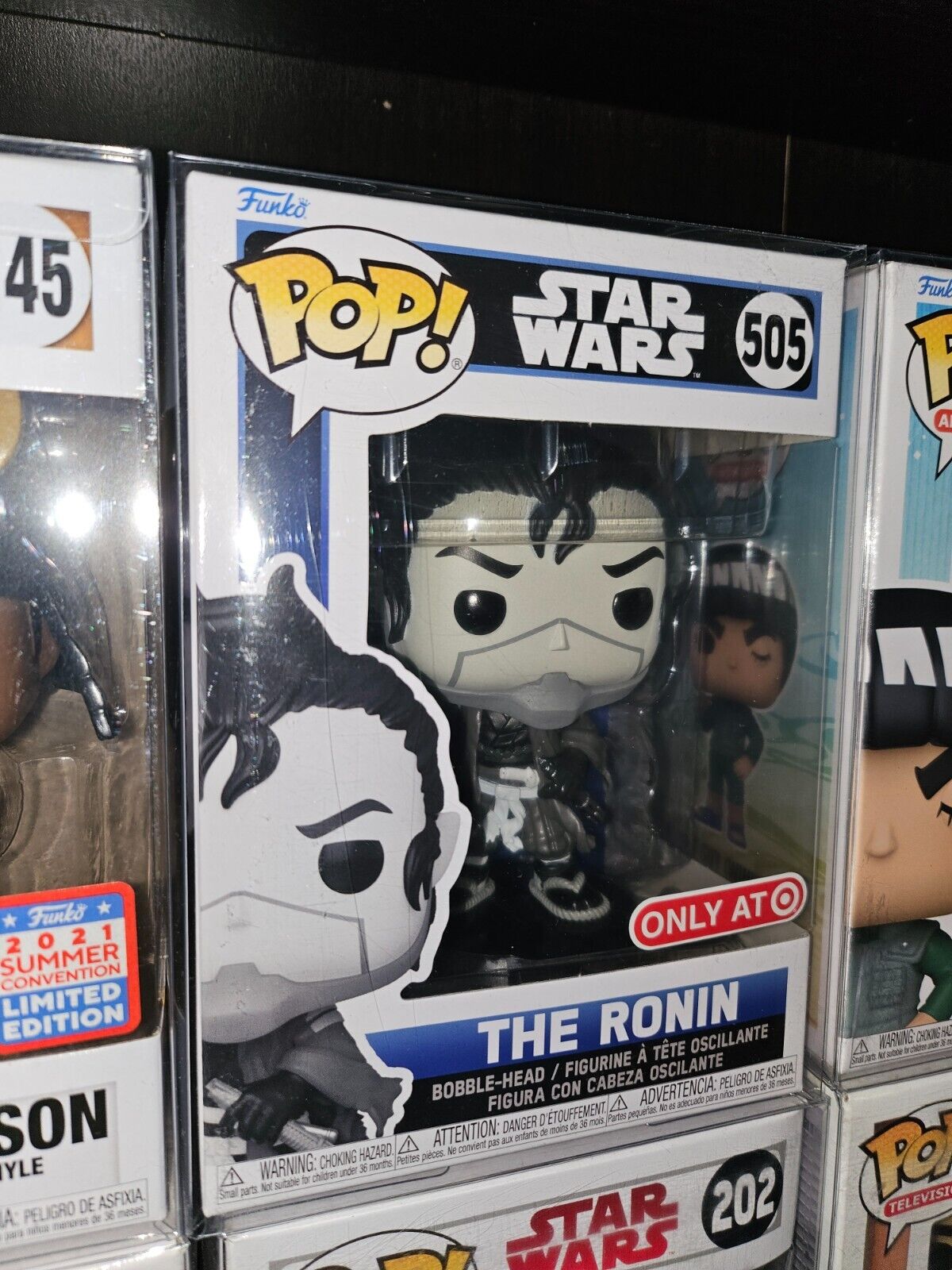 POP NAME AND NUMBER::The ronin star wars #505:NEW Funko POP POPS in PLASTIC PROTECTOR cases w/rares!! Buy more & SAVE