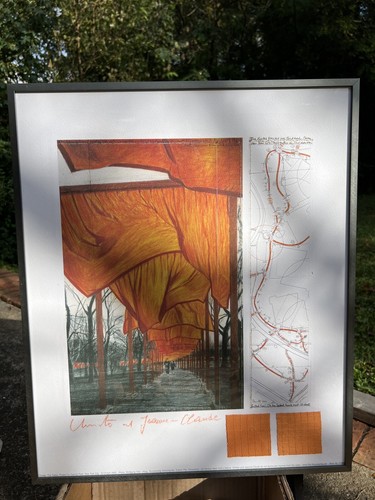 Christo & Jeanne Claude The Gates IV (Drawing, 2002). Offset