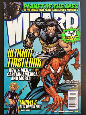 Wizard: The Guide to Comics #119 - Ultimate Wolverine/Ultimate Spider-Man cover