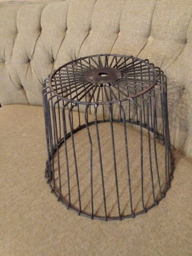 Vintage huge painted Egg Basket gathering hen farmhouse chicken barnyard