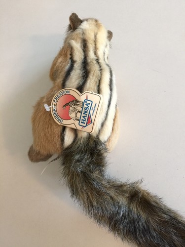 Chipmunk Life Like Stuffed Plush 8” Tall Hansa Toys 3828 NWT
