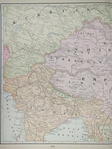 Vintage 1903 CHINESE EMPIRE Map 14