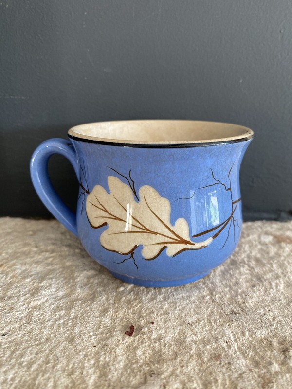 Grande Tasse CafÃ© Joufflue CÃ©Ramique Ancienne Bleu Pexonne Fenal FrÃ¨Res