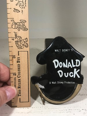 c.1960's Donald Duck Coin Purse walt disney vinyl vintage