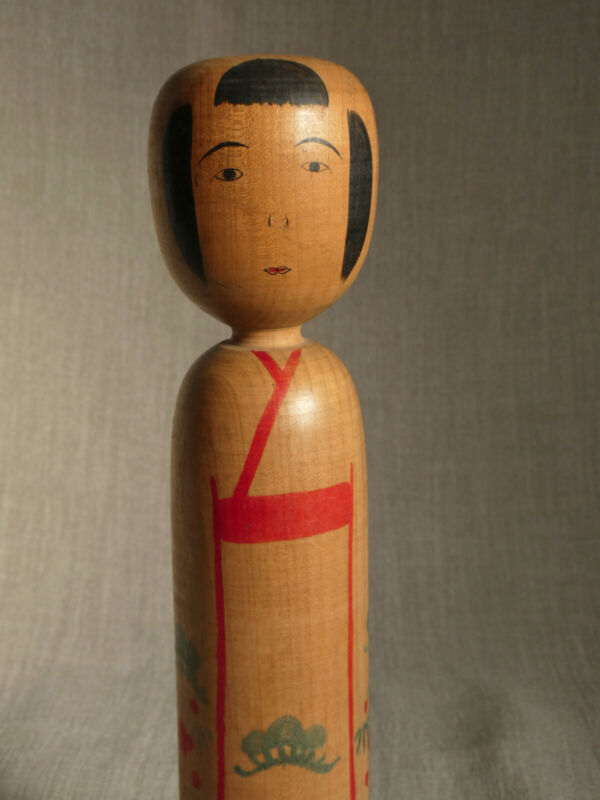 33cm(13") Japanese Antique Kokeshi Doll 1939 : Keitaro Ogura 1897~1973