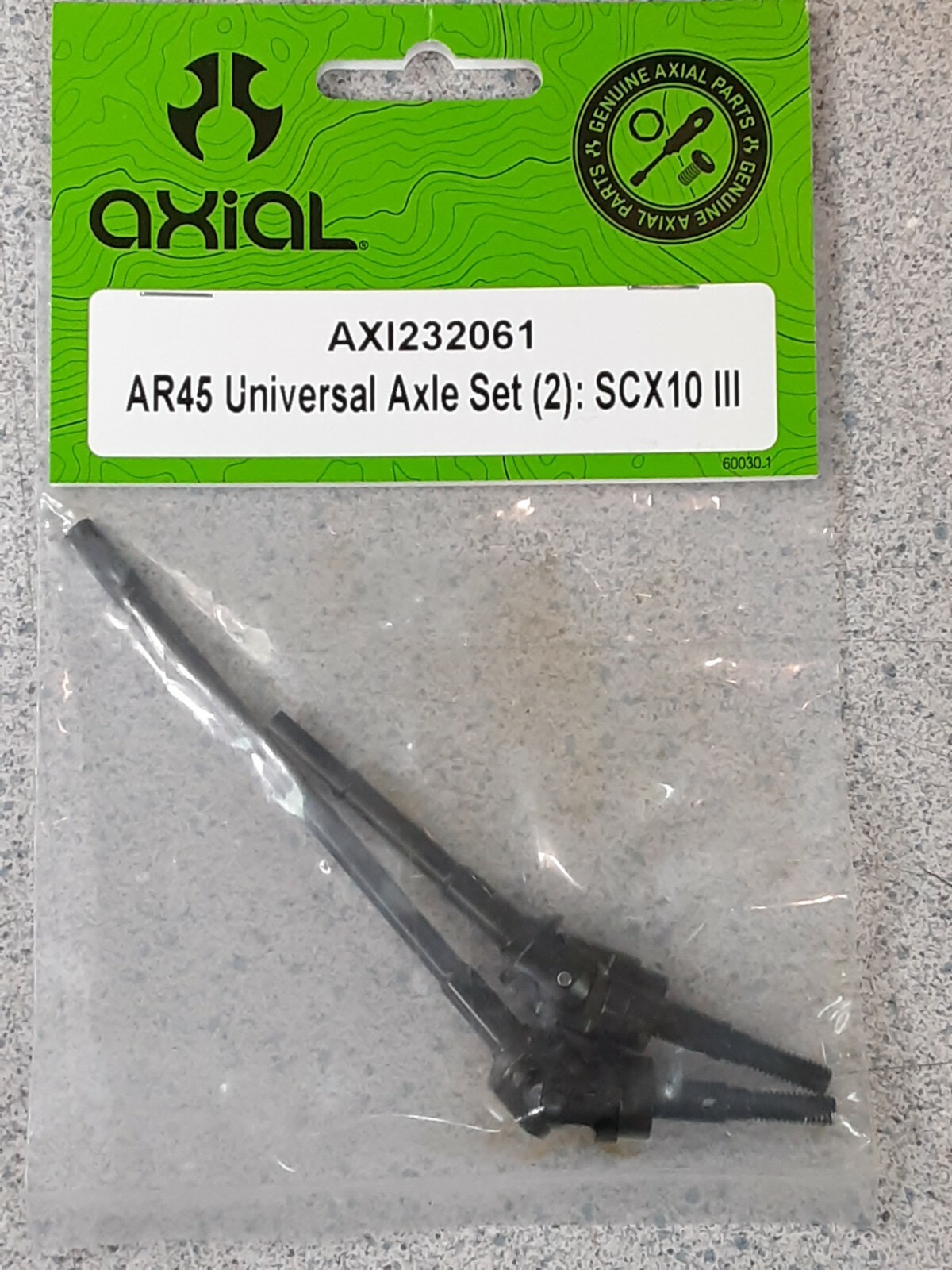 Axial SCX10 III AR45 Universal Axle Set AXI232061 Brand New