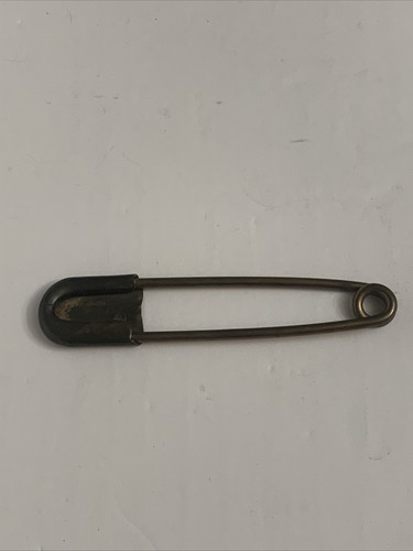 VINTAGE LARGE SOLID BRASS OVERSIZED SAFETY PIN 5” INCHES