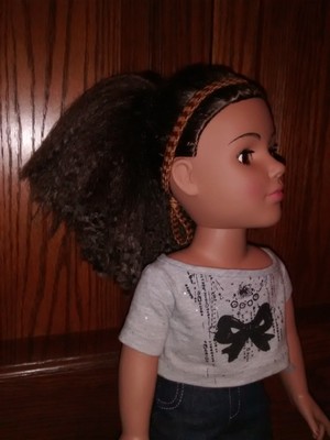 Doll Alexander Doll Co 2011 Long brown frizzy hair comes with clothes and PJs