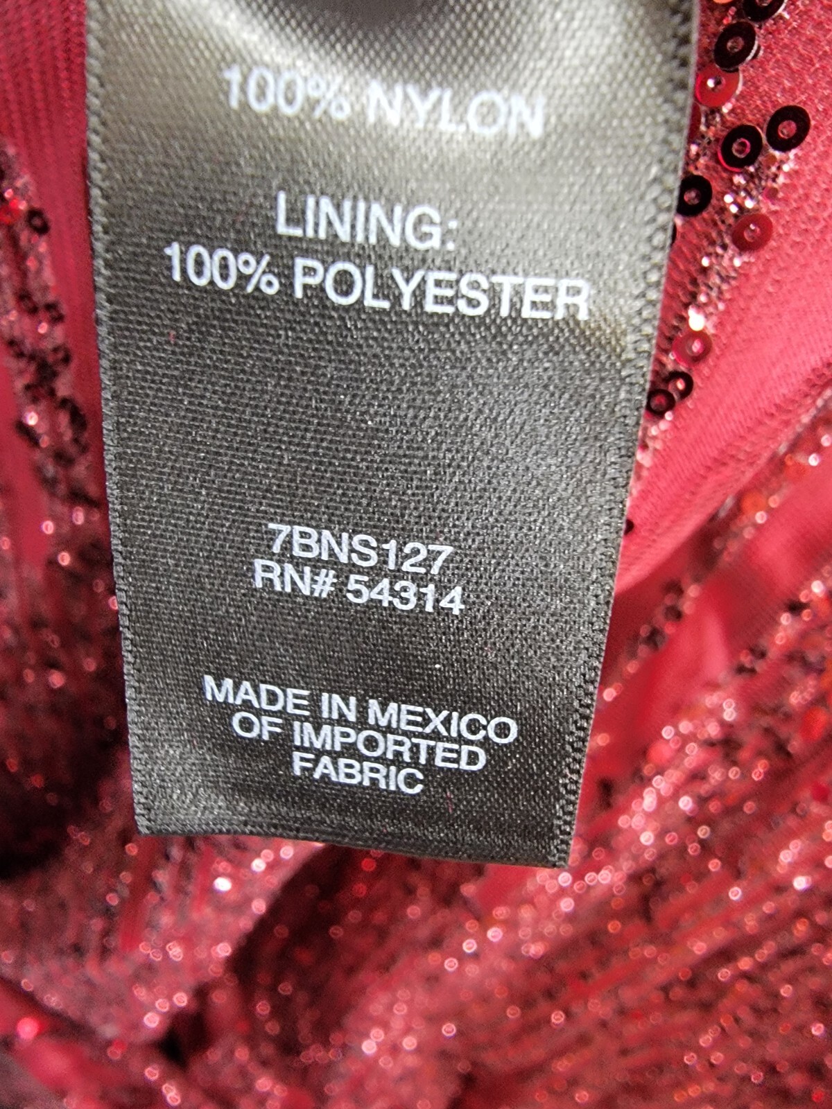 Say Yes to the Prom Glitter Mesh Gown Juniors' 7/8 Wine Square Neck Back Zip - Picture 13 of 16
