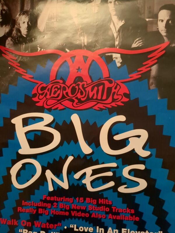 1994 Aerosmith Big Ones Album Promo Poster 24 x 36 Steven Tyler Joe Perry