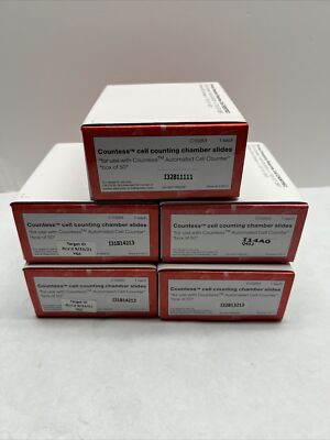 Lot of (5) Boxes of Invitrogen Countess Cell Counting Chamber Slides C10283
