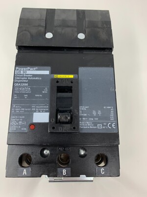 Square D QBA32090 PowerPacT I-Line Circuit Breaker 90A 240V 3P QB90 10kA Chipped
