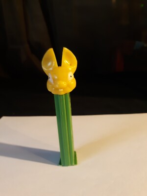 Pez Dispenser Easter Bunny Rabbit Fat Ears Yellow Butterscotch Yugoslavia