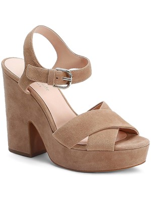

Женские бежевые кожаные сандалии KATE SPADE NEW YORK 1-1/2 на платформе Grace, Бежевый, K1050