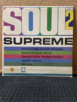 Soul Supreme Vol. 2 vinyl lp, various artists, 1969/ Vandellas/edwin Starr