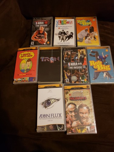 Lot Of 9 PSP Movies, Games And Shows brand new sealed