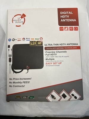 Flat digital hdtv antenna indoor NIB