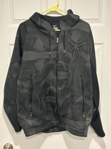 Nike Kobe Mambula Hypermesh Jacket Black Gray Hooded Size Nike Kobe Mambula Hypermesh Jacket Black Gray Hooded Size