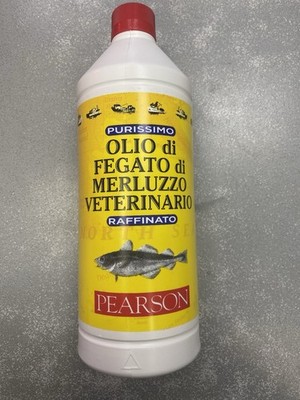  PEARSON OLIO DI FEGATO DI MERLUZZO DA LT 1 PER CAVALLI,CAN,GATTI USO ZOOTECNICO