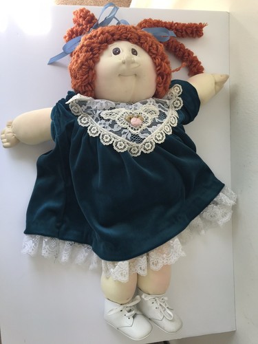 Cabbage Patch Soft Sculpture Vintage Doll Red Hair 1983