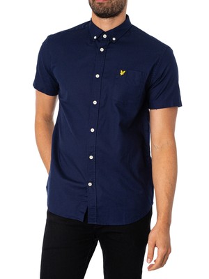 

Мужская легкая оксфордская рубашка Lyle - Scott с короткими рукавами, синяя, Синий, SW1304VOG-Z99