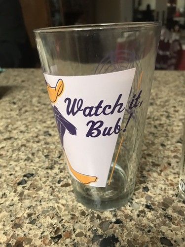 SET OF 2 Daffy Duck Warner Brothers Looney Tunes Vintage Cups