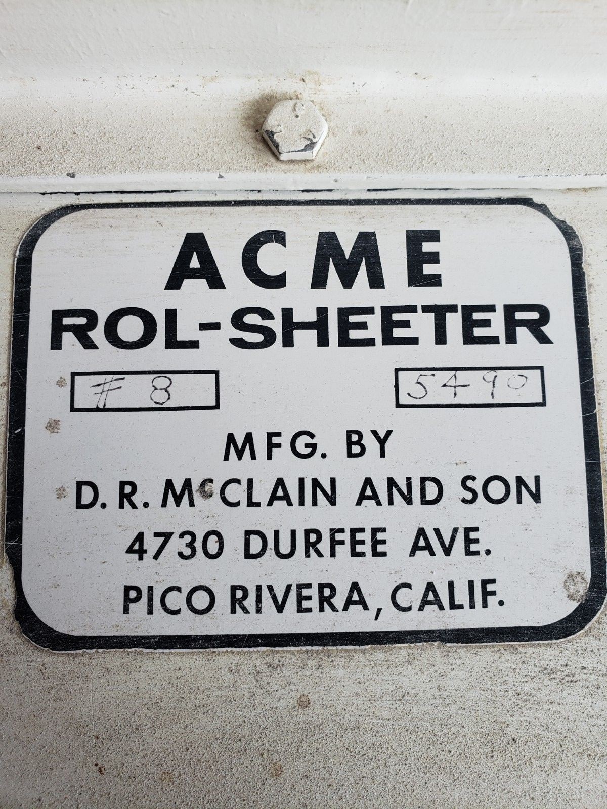 Commercial Sheet Roller