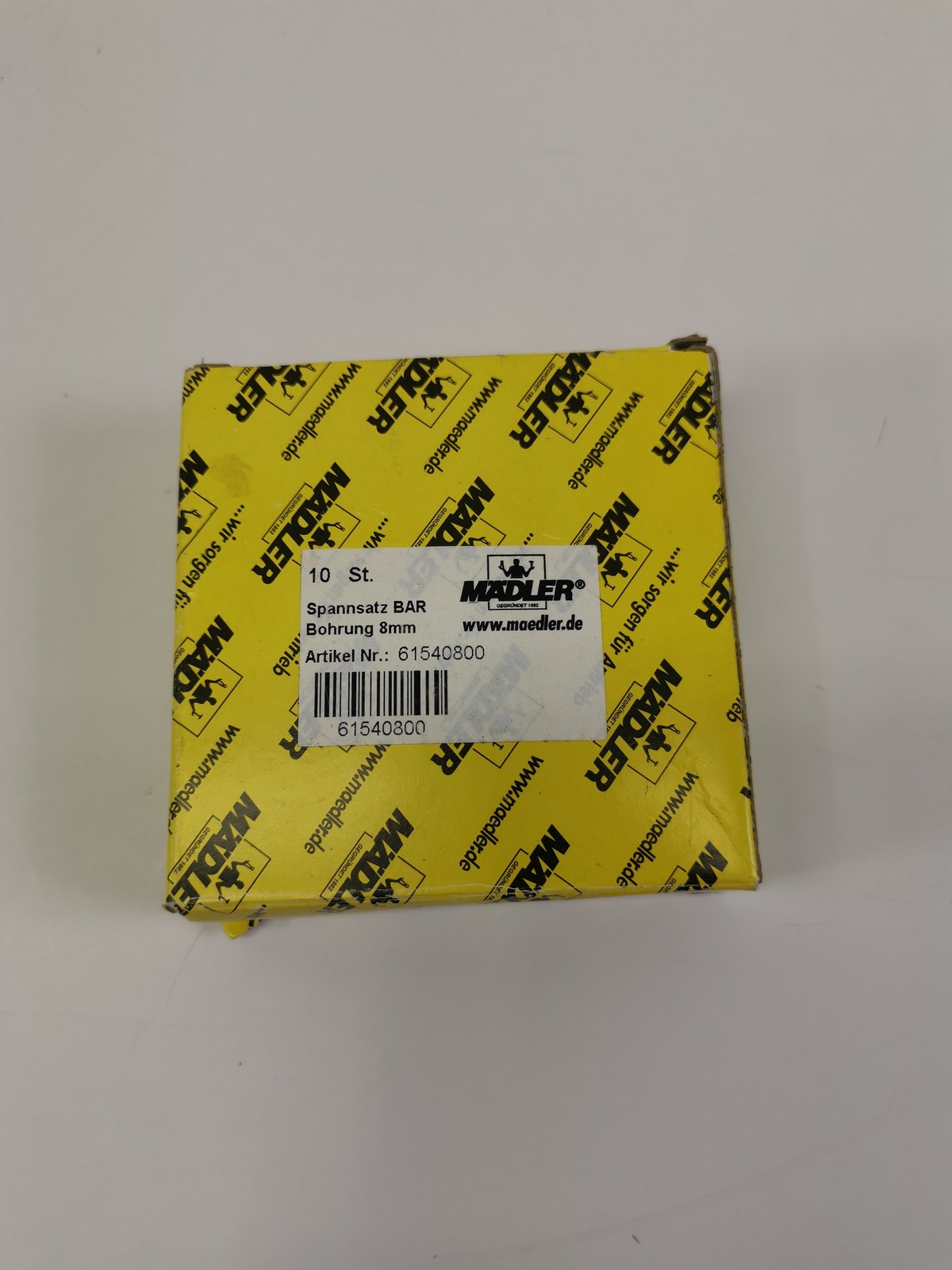 Mädler Spannsatz BAR Bohrung O8mm Artikel Nr. 61540800 10er Packung NEU