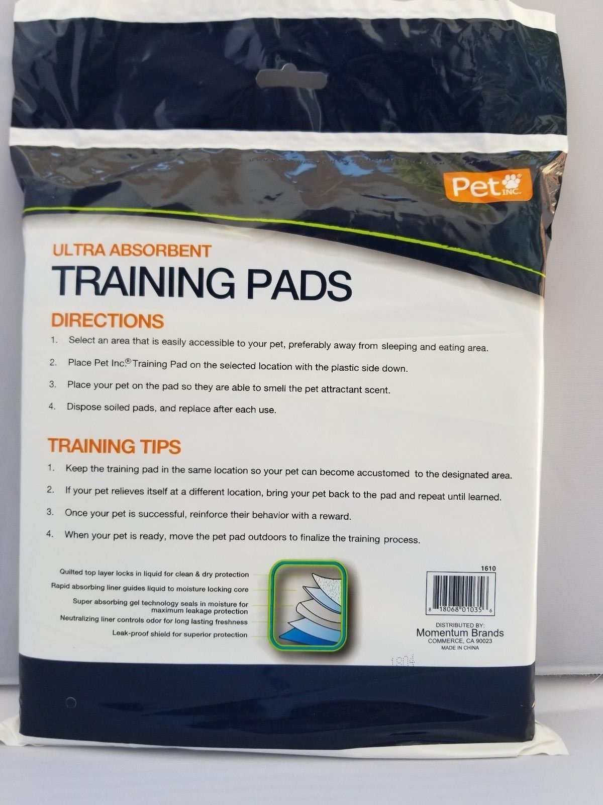 NEW X-Large Ultra Absorbent Pet Training Pads 6 pads Pet Inc for dogs pups pets