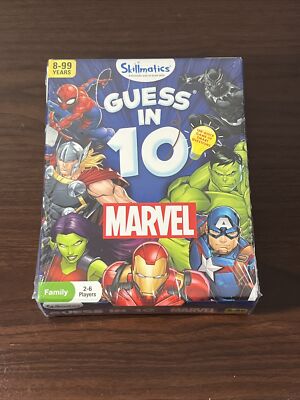 Skillmatics Marvel Card Game Guess In 10 NIB Sealed Spiderman Hulk Iron Man Thor