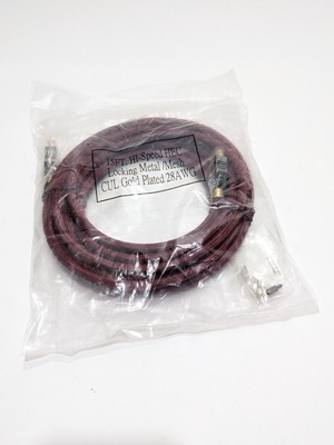 15ft High Speed HEC HDMI Ethernet Cable Locking Metal Mesh CUL Gold Plated 28AWG