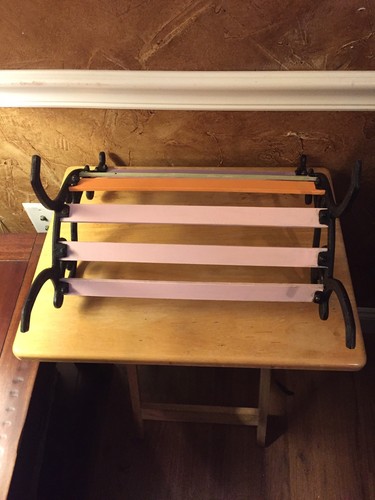 Wood & Cast Iron Garden Bench Hand Painted Furniture for 18